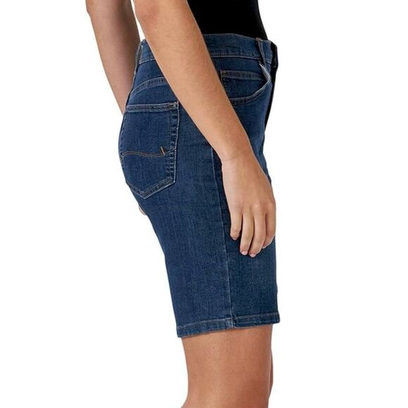 Lee Riders Mid-Rise Bermuda Medium Wash Denim Shorts NWT - Picture 2 of 12